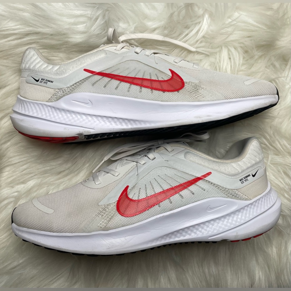 🏃‍♂️ Nike Quest 5 Platinum Tint Light Crimson Running Shoes Mens Size 10.5